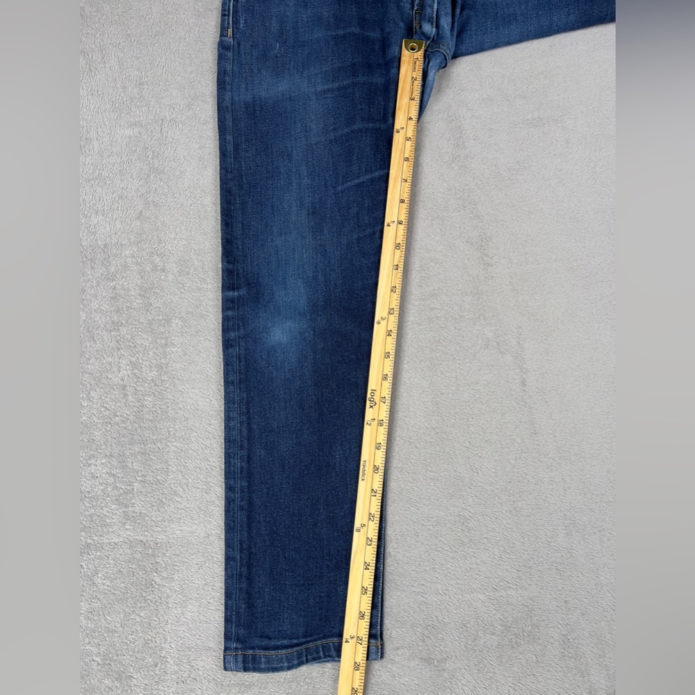 Buck Mason Maverick Slim Jeans Men's 34x28 Double Dipped Denim Medium Wash - Picture 11 of 12